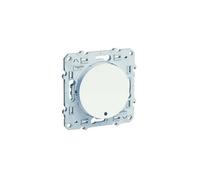 Schneider Electric – Interrupteur va-et-vient Odace S520263 10 A à vis blanc LED orange
