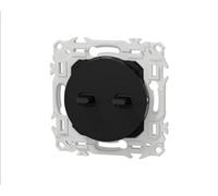 Schneider Electric Interrupteur double va-et-vient à levier Odace 10 AX noir