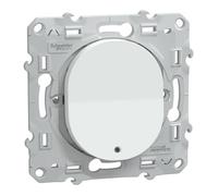 Schneider Electric - Interrupteur va-et-vient Ovalis S320263 10AX lumineux ou témoin Blanc