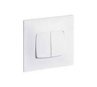 - Interrupteur va et vient + poussoir 10A complet - Neptune - blanc