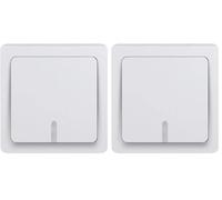 Interrupteur va et Vient - Prises electriques Standard - Prise Extra Plate - Prise Murale - Interrupteur va et Vient sans Fil - Prise Murale - Gamme Blok - Va Et Vient Lumineux Saillie Blanc