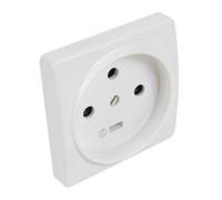 Interrupteur va et vient | Prises electriques Standard | Prise extra plate | Prise murale Socle Prise De Courant 2P+T 20A | Mécanisme + Plaque | Debflex | 703820