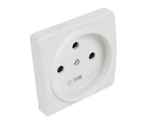 Interrupteur va et vient | Prises electriques Standard | Prise extra plate | Prise murale Socle Prise De Courant 3P+T 20A | Mécanisme + Plaque | Debflex | 703830