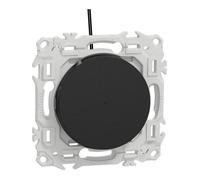 Interrupteur Va-et-vient - Schneider - Odace - Lumineux - Noir Mat - LED Verte