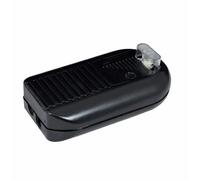 Interrupteur variateur à curseur à pied + inter poussoir, noir, 500W, 250V- Tibelec