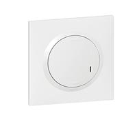 Interrupteur Variateur Filaire Connecté Sans Neutre Dooxie with Netatmo 5 à 125W LED Compatible Toute Charge - Complet (Fixation, Support, Enjoliveur et Plaque) - Blanc - 199232 - Legrand