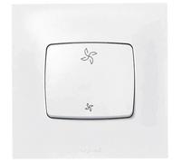 LEGRAND | Interrupteur VMC BA Neptune, Commande Ventilation 2 Vitesses, Connexion Rapide Sans Outil, Design Moderne Blanc