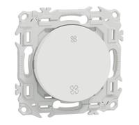 Interrupteur VMC - Schneider - Odace - Blanc - 2 Vitesses - 10AX 250V