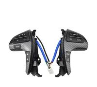 Interrupteur Volant Touches Remplacement Boutons Commande Audio Bluetooth Pour Téléphone Avec Molette Et Câble 84250-0E220 84250-0K020 Pour Toyota Pour Hilux 2011-2015(Carbonfibre Switch)