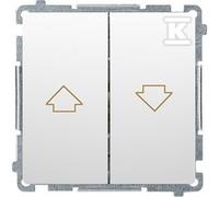 Interrupteur volet BMZ1.01/11 Basic module blanc