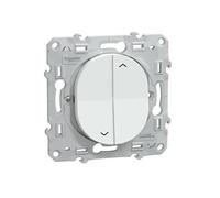 Schneider Electric - Interrupteur volet roulant 2 boutons 6A Blanc - Ovalis - Schneider blanc G