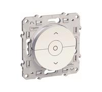 - Interrupteur volet-roulant 3 boutons blanc - Odace - Schneider