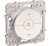 Schneider Electric – Interrupteur volet roulant Odace 3 boutons 230 V 1300 W Blanc