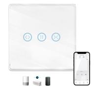 Interrupteur volet roulant connecté, intelligent Interrupteur connecté volet roulant, minuterie Wi-Fi commande pour volet roulant avec commande vocale, compatible avec Alexa/Google Home