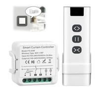 Interrupteur Volet Roulant Connecté WiFi, Commutateur Rideau Stores WiFi, Module Wifi Volet Roulant, Émetteur Radio RF Contrôle de Portée 100M, pour Volets Roulants Stores Auvent
