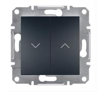 Interrupteur volet roulant mécanisme Anthracite - SCHNEIDER ELECTRIC - Asfora - 10 A - 2300 W - Encastré