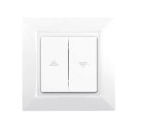 Interrupteur Volet Roulant - SIEMENS - DELTA ONE - Blanc - Poussoir - Intérieur