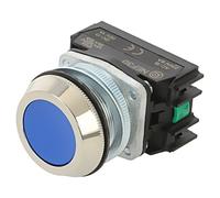Interrupteur W0-NEF30-K 2X N : pression tige 30 mm.Pos : 1 NO x 2 bleu IP55 b...