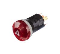 Interrupteur Warnblink 24 V W1,2W Halogène HELLA avec Ampoule Rouge