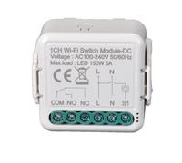 Interrupteur Wi-Fi intelligent Jog/Relais sans fil, 1 canal DC 12/24 V AC 100-240 V, application Tuya/télécommande Smartlife, contact sec, module compatible avec Alexa et Google (1)