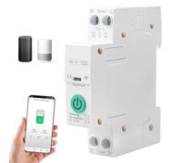 Interrupteur WiFi 1P+N Smart Rail - Relais Wi-Fi pour rail DIN Tuya/Smart Life - Télécommande Alexa/Google - Commande vocale - Minuterie DIY SmartHome - Minuterie - Minuterie Wi-Fi