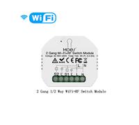 (Interrupteur WiFi 2 Gang)Module de commutateur WiFi intelligent Zigbee Moes Variateur de lumière Interrupteur