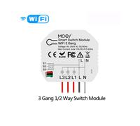 (Interrupteur WiFi 3 Gang)Module de commutateur WiFi intelligent Zigbee Moes Variateur de lumière Interrupteur