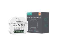 Interrupteur Wifi Alexa Sans Fil, Rf433 Commutateur Connecté Intelligent, Commande À Distance Par Téléphone, Relais Compatible Google Home/Alexa¿2 Gang[MAT790649]
