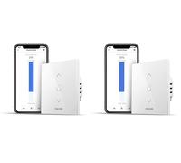 Interrupteur Wifi Pour Volet Roulant (Fil Neutre Requis), Interrupteur Tactile Pour Rideau De Fenêtre Compatible Avec Alexa, Google Home Et Smartthing, Incompatible Avec Homekit (L[MAT790064]