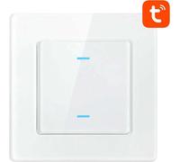 Interrupteur Wifi tactile Avatto N-Ts10-W2 Double Tuya (Blanc)