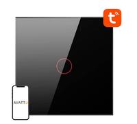 Interrupteur Wifi tactile Avatto Ts02-Eu-B1 Single Tuya (Noir)