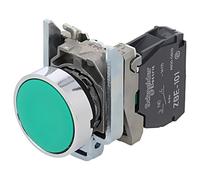 Interrupteur XB4BA31 : pression 22 mm tige.Pos : 1 NO vert manque 3A/240VAC...