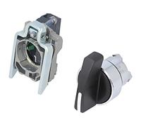 Interrupteur XB4BJ21 : rotatif - 22 mm NO noir manque 3A/240VAC 0,55A/125VDC ...