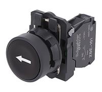 Interrupteur XB5AA3351 : pression 22 mm tige.Pos : 1 NO noir manque...