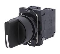 Interrupteur XB5AD53 : tige rotative 22 mm. Pos : 1 NO x 2 noir manque IP66...