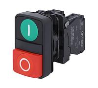 Interrupteur XB5AL73415 : double tige 22 mm. Pos : 1 NC + NO rouge/vert manqu...