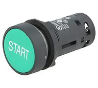 Interrupteur XB7NA3133 : pression 22 mm tige.Pos : 1 NO vert manque 0,3 A/240...