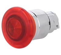 Interrupteur ZB4BW443 : pression 22 mm tige. Pos : 1 rouge ZBVB, ZBVG, ZBVJ, ...