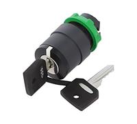 Interrupteur ZB5AG0 : interrupteur rotatif avec clé tige 22 mm. Pos : 3 noir ...