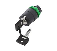 Interrupteur ZB5AG9 : interrupteur rotatif avec clé tige 22 mm. Pos : 3 noir ...
