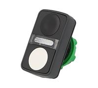 Interrupteur ZB5AW7A1720 : double tige 22 mm.Pos : 1 blanc/noir IP66 plat COUPE