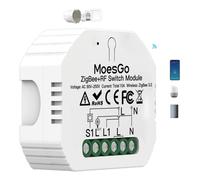 Interrupteur Zigbee Alexa Sans Fil, Rf433 Commutateur Connecté Intelligent, Commande À Distance Par Téléphone, Relais Compatible Google Home/Alexa¿1 Gang[Tuya Zigbee Hub Require ][MAT790648]