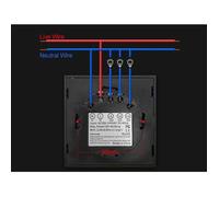 Interrupteur Zigbee - AVATTO - ZTS02-EU - Noir - 10 A - Compatible Android/iOS