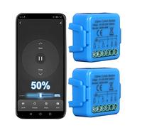 Interrupteur zigbee volets roulants, module de commande pour volets roulants électriques, contrôle vocal avec Alexa et Google Home, minuterie commutateur rideaux,Smart Life APP