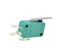 Interrupteurs à bascule Micro-interrupteurs de fin course 16A 250V 125V NO+NC+COM 6.3mm 3 Pins SPDT Micro Switch 28mm 52mm Arc Roller Lever Touch Microswitch(28mm Lever)