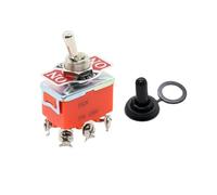 Interrupteurs à bascule miniatures 15 A 250 V, levier de pouce, marche/arrêt, électronique, SPST, SPDT, DPDT, interrupteur à bascule, capuchon étanche(Waterproof cap,Latching)