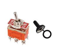Interrupteurs à bascule miniatures 15 A 250 V, levier de pouce, marche/arrêt, électronique, SPST, SPDT, DPDT, interrupteur à bascule, capuchon étanche(1321S ON-ON,Latching)