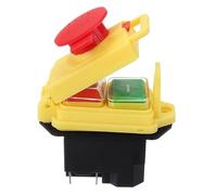 Interrupteurs à bouton-poussoir électromagnétiques étanches 5 broches KJD17B/120 V KJD17B 220 V 2 HP Interrupteur à bouton-poussoir d'arrêt d'urgence de sécurité(110 V)