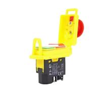 Interrupteurs à bouton-poussoir électromagnétiques étanches KJD17B 120 V/220 V 2 HP 16 A 5 broches Interrupteur à bouton-poussoir d'arrêt d'urgence de sécurité(4Pin)