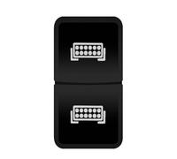 Interrupteurs à Double Bouton-Poussoir for Voiture, 12V, Barre Lumineuse LED, caméra Avant et arrière, for Toyota 4runner Hilux Prado Landcruiser 4runner(Bar Bar)